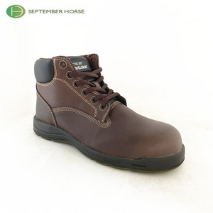 Euro high cut steel toe safety shoes boots security work for men