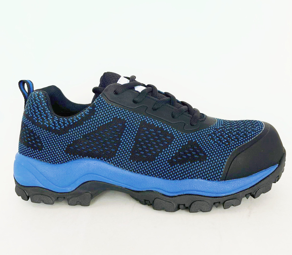 Blue Sneakers work sports waterproof composite toe safety shoes