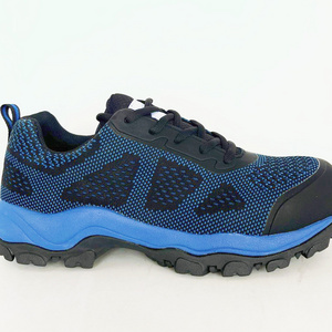 Blue Sneakers work sports waterproof composite toe safety shoes