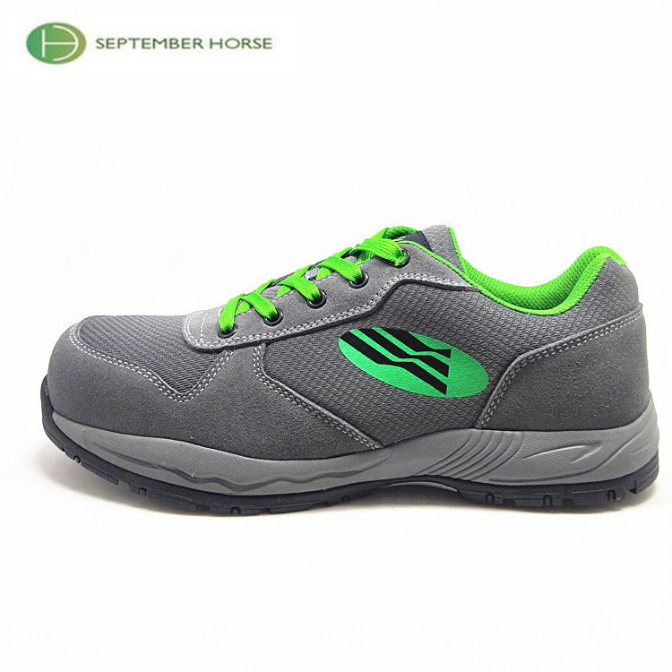 Breathable Suede Leather Steel Toe Safety Shoes