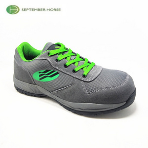 Breathable Suede Leather Steel Toe Safety Shoes