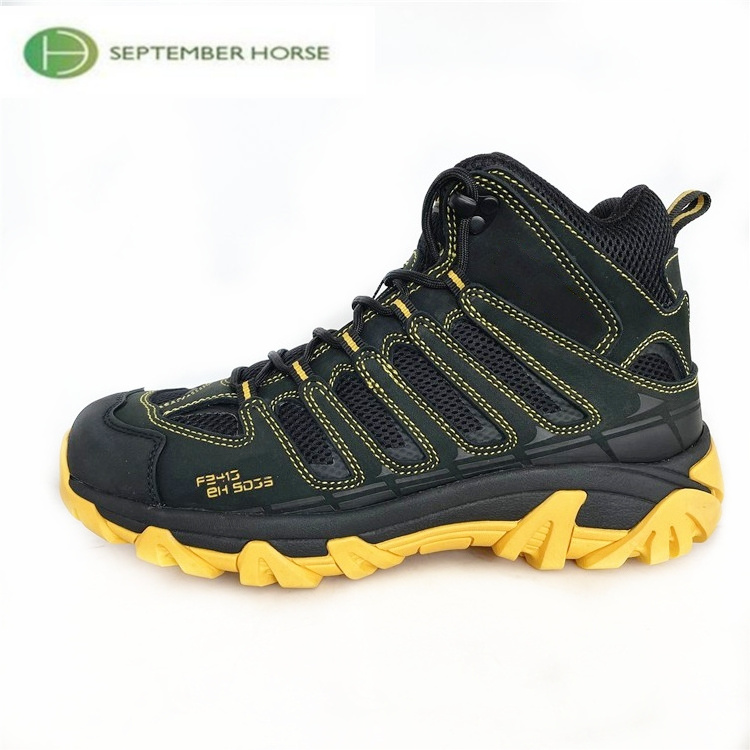 Breathable newest design trekking leather lightweight hiking boots