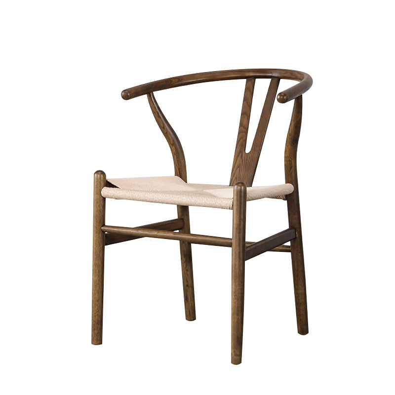 Modern Style Design Nordic Style Wishbone Y Shape Leisure Chair Solid Wood Dining Y Chair Wishbone Chair