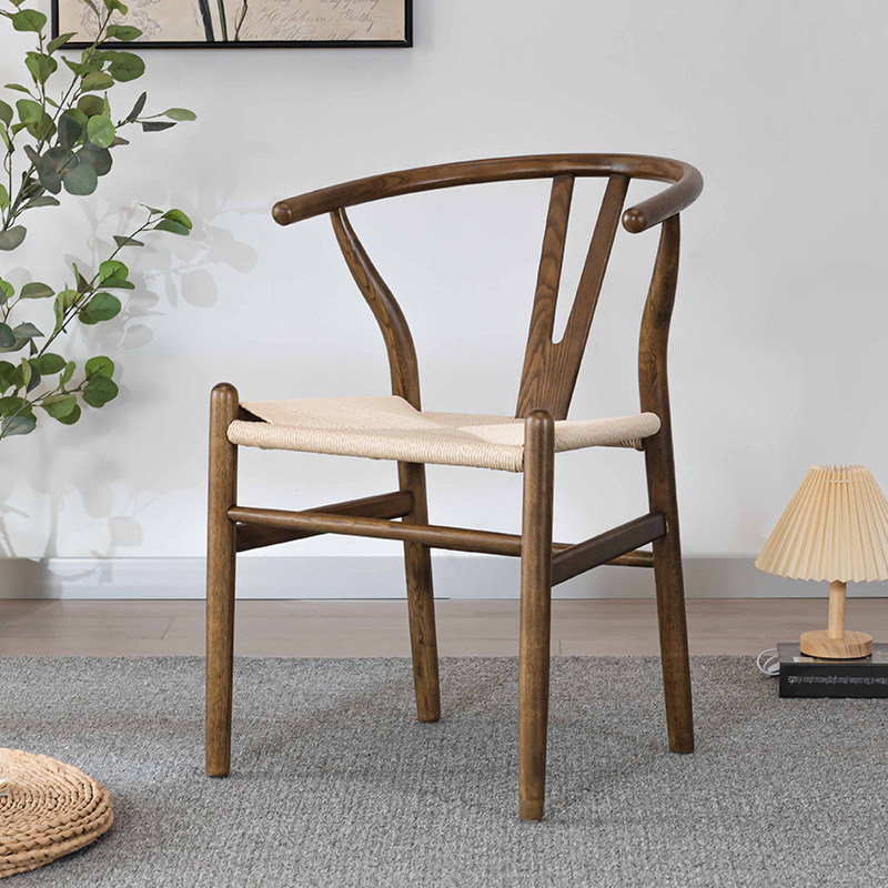 Armchair Hans Wegner Danish Professional Factory Paper Cord Rope Weaving Seat Solid Wood Dinning Dining Y Chairs