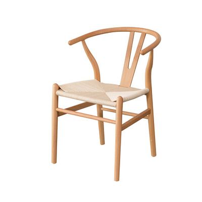 Modern Style Design Nordic Style Wishbone Y Shape Leisure Chair Solid Wood Dining Y Chair Wishbone Chair