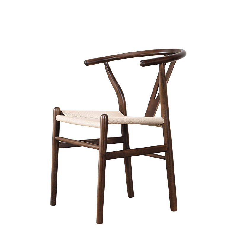 Modern Style Design Nordic Style Wishbone Y Shape Leisure Chair Solid Wood Dining Y Chair Wishbone Chair