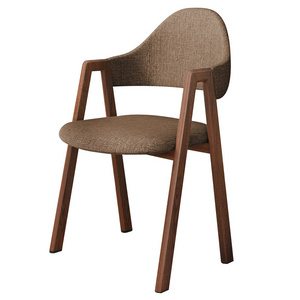 Factory wholesale Nordic Dinning Armchair Upholsterd Chair Small Fresh Computer Office Backrest Adult Dining Breakfast Chair