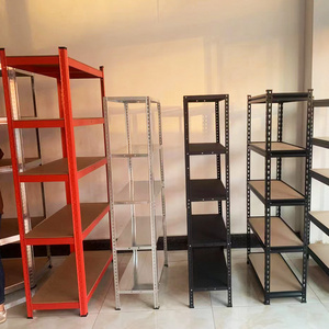 Metal Storage Rack Boltless Shelving Systems Steel Industrial 5 Tiers Heavy Duty Shelving Steel Racking Unit