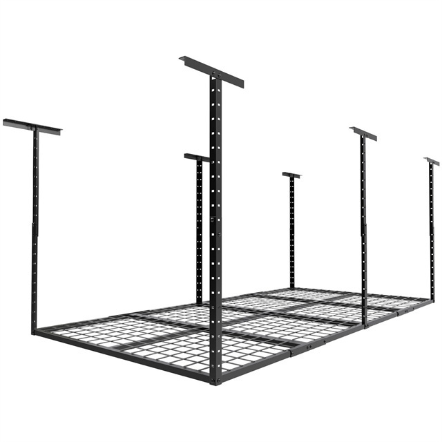 Heavy Duty Overhead Ceilling Mounted Adjustable Garage Storage Rack Portable metal shelf rivet shelving