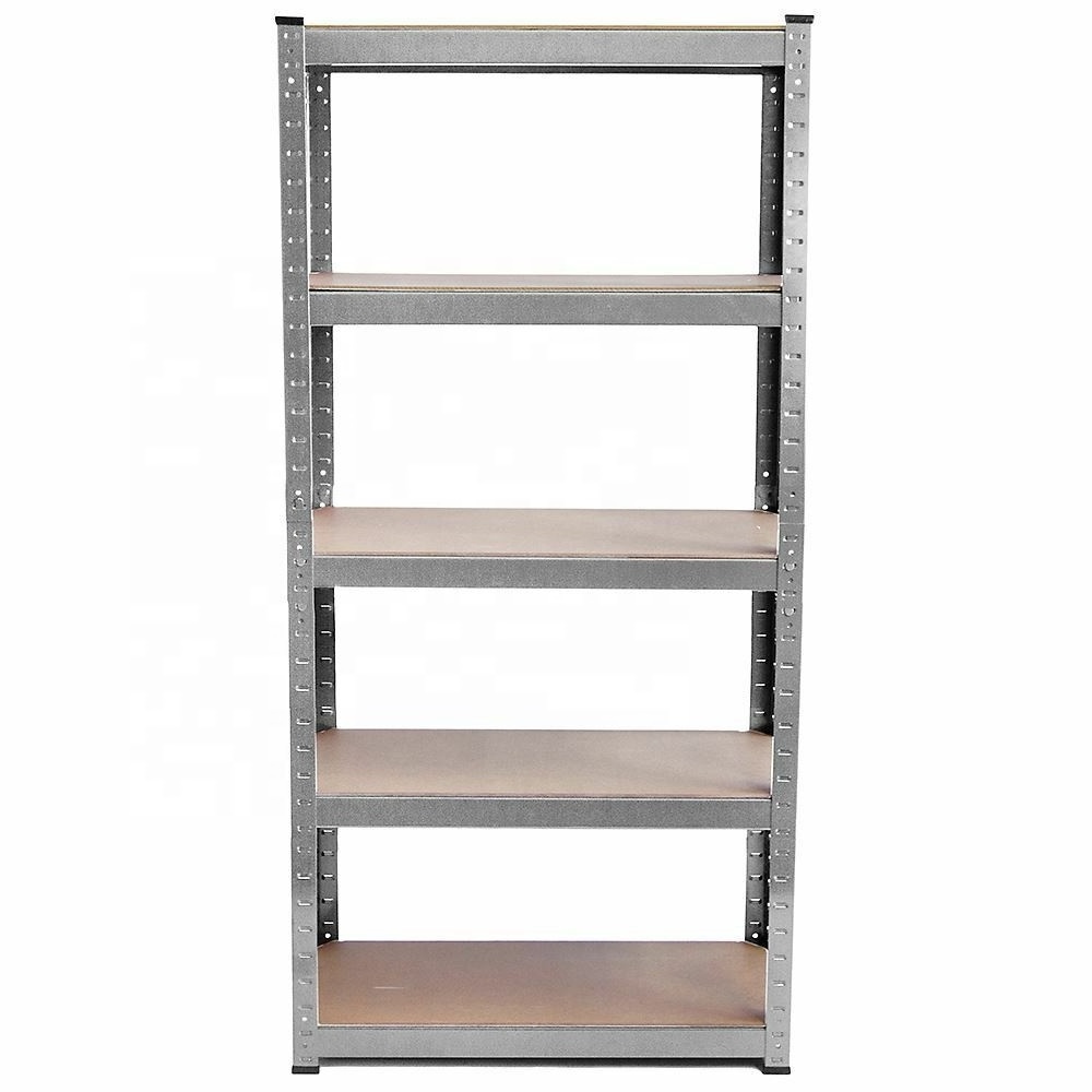 Hot Sales Easy Assembled Heavy Duty Storage Metal Slotted Angle Shelf Edge Curl Shelving galvanized