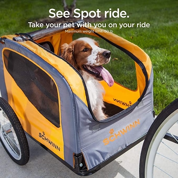 Hot Sales Carrier Pet dog Trailers Utility Bicycle Motorcycle Trailer Jogging Stroller with 360-Degree Wheels