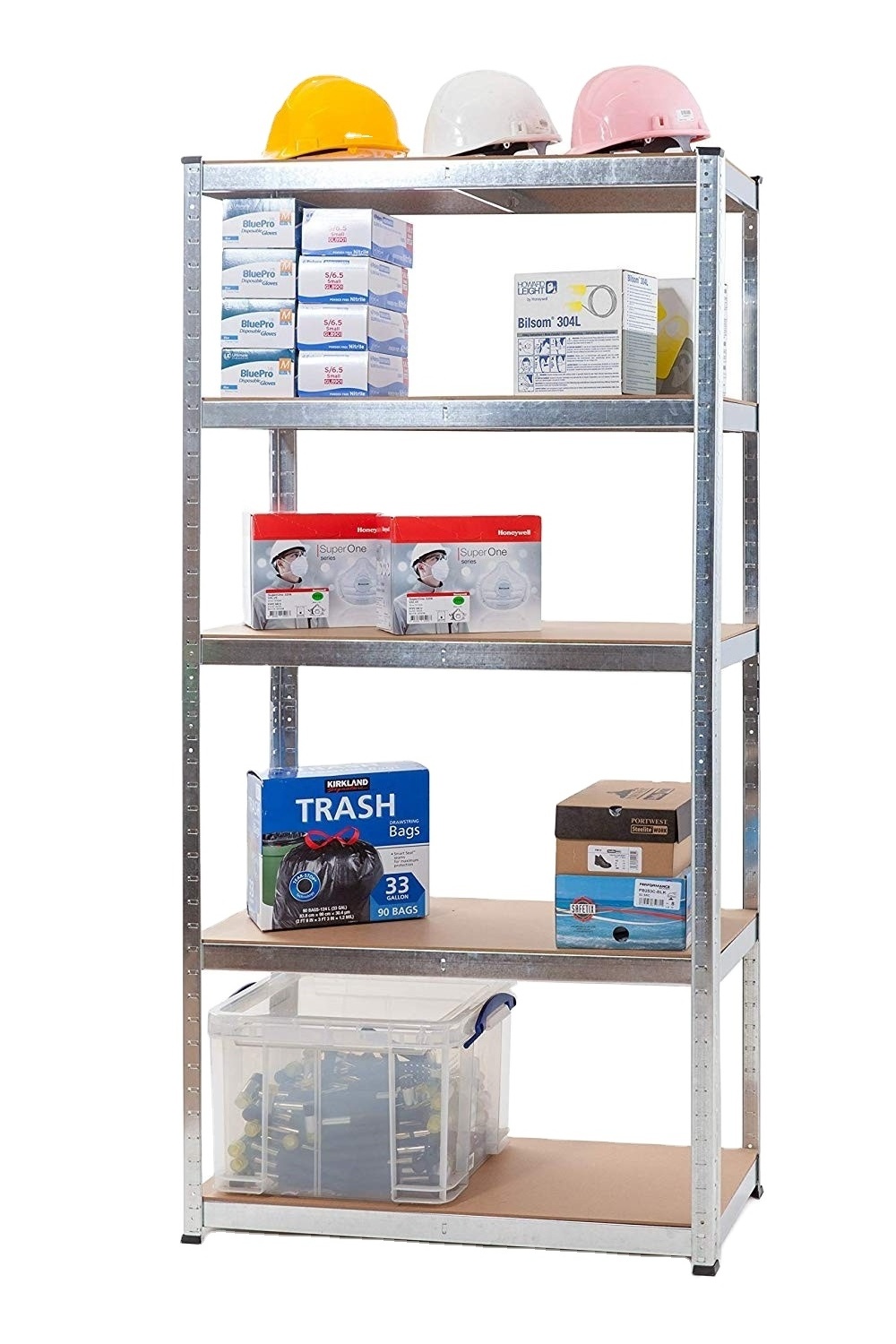 5-Tier Storage Shelving Unit Adjustable Storage Rack Heavy Duty Shelf 2750 lbs Large Capacity Shelf