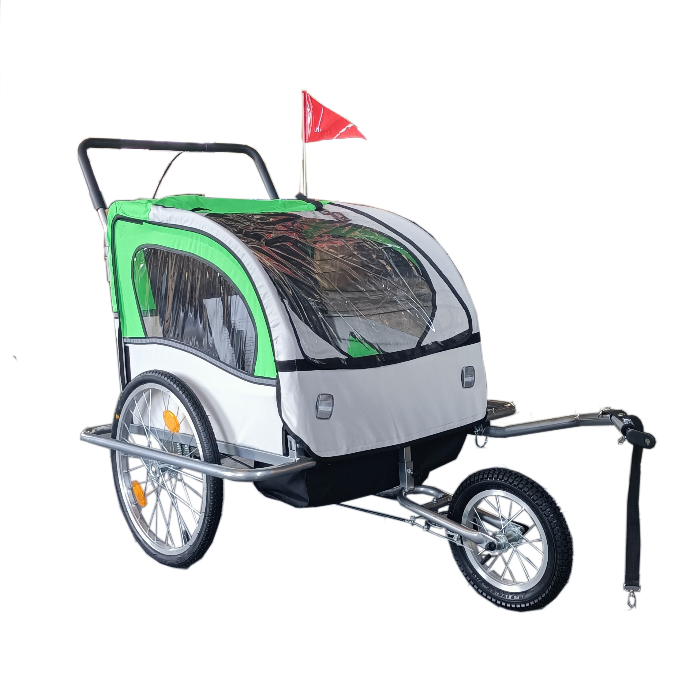 QINGDAO 2022 Hot sale pet trailer  2 in 1 pet trailer stroller for dogs outdoor bicycle pet trailer with high quality