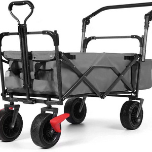 Multipurpose Folding Utility Wagon Collapsible Folding Outdoor Folding Wagon