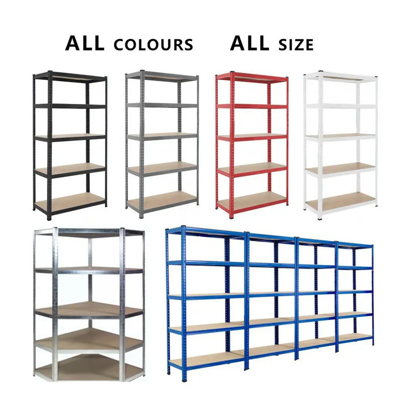 QINGDAO Storage Shelves Adjustable Height Heavy Duty 5-Tier Garage Shelving Unit Metal Multi-Use Storage Rack estantes metalicos