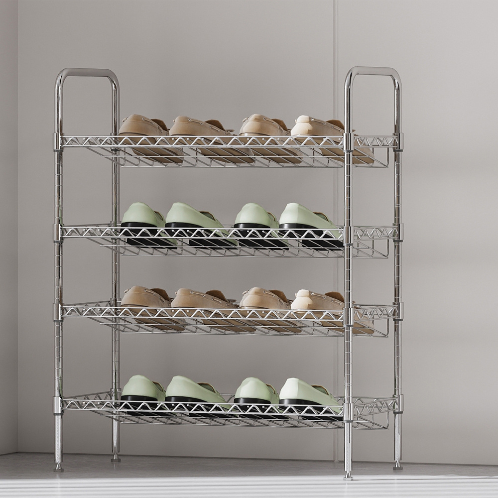 Heavy Duty Storage Shelving Unit 5 Tier Storage Shelves Wheels Wire Shelving Unit Organizer Storage Rack