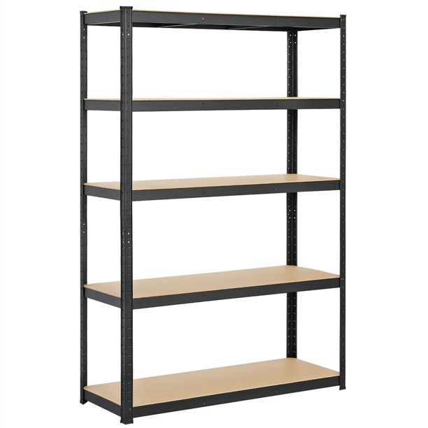 Metal Storage Rack Boltless Shelving Systems Steel Industrial 5 Tiers Heavy Duty Shelving Steel Racking Unit