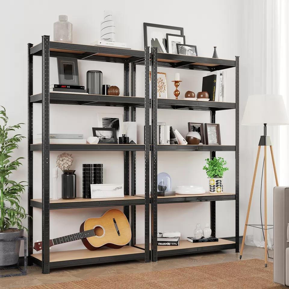 Storage Shelves Metal Garage Shelving Unit Adjustable Heavy Duty Boltless Organizer Rack for Home Warehouse Pantry