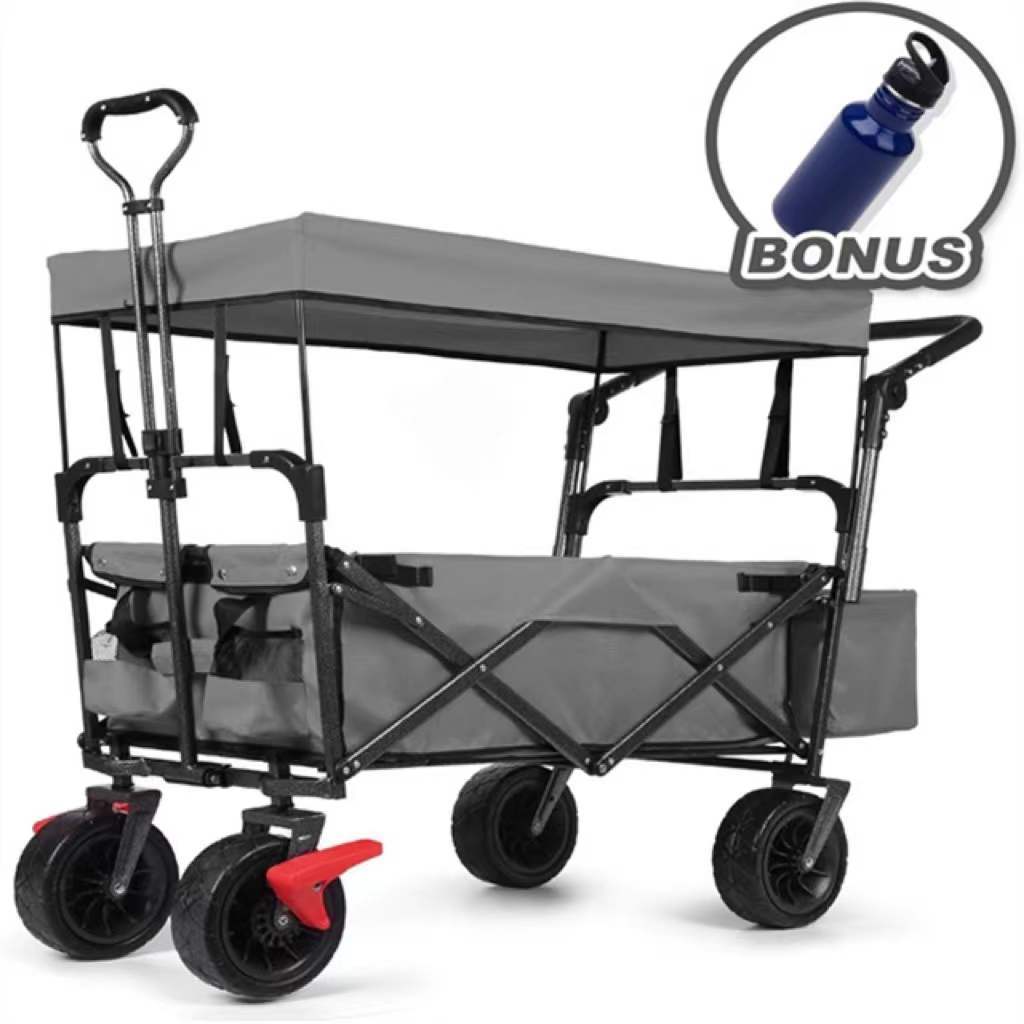 Multipurpose Folding Utility Wagon Collapsible Folding Outdoor Folding Wagon