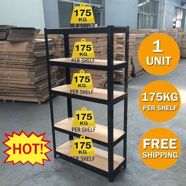 Boltless Rack Storage Racks Steel Garage Kitchen Restaurant Shelving Heavy Duty Shelf Workshop Metal Shelving Unit