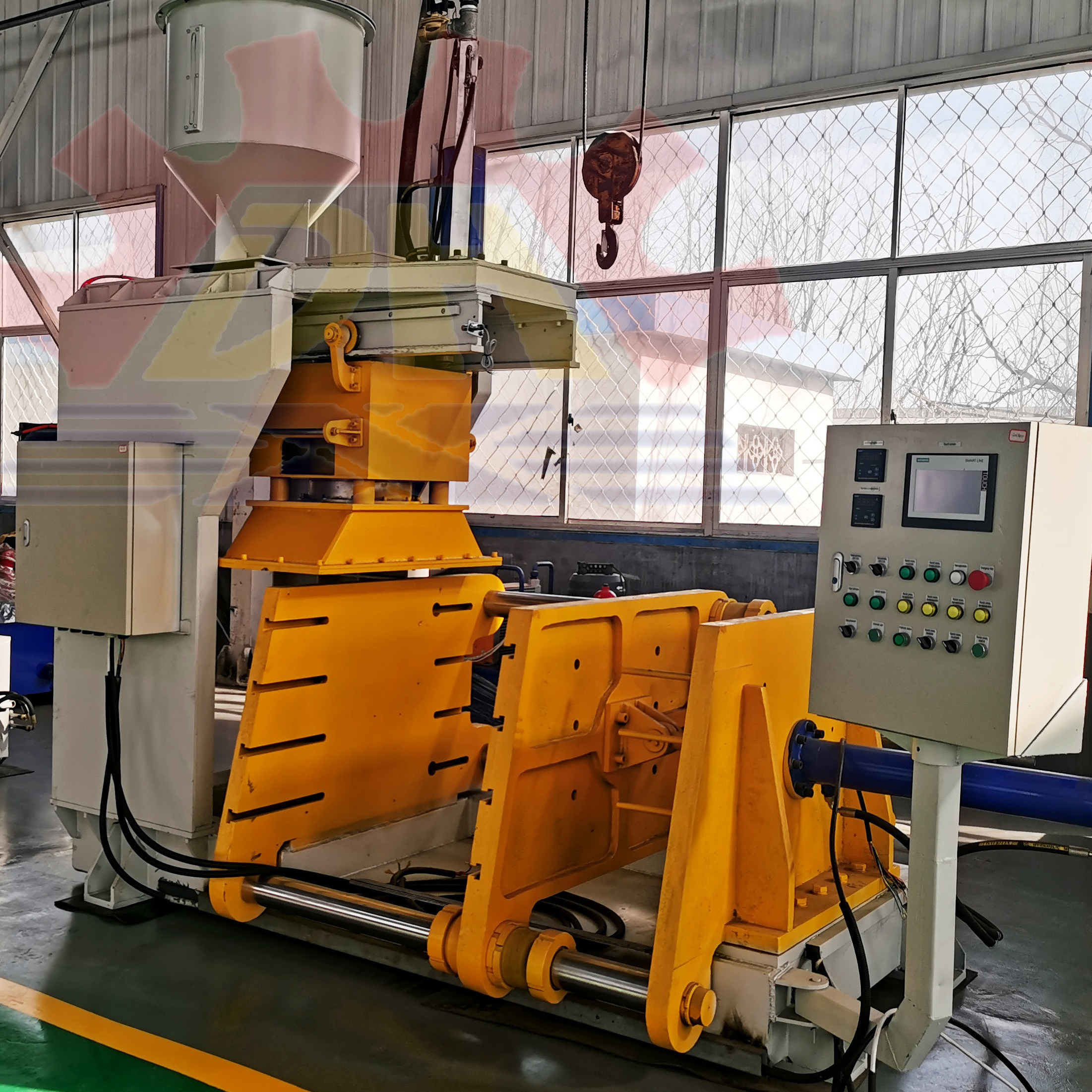 Automatical Cold Box Resin Coated Sand Shell Core Shooter Machine For Foundry Sand Casting