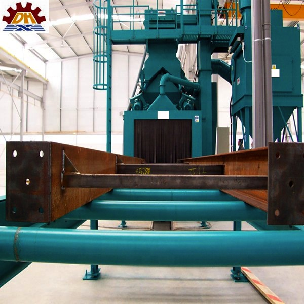 abrasive anti-rust buffing dust collect Foundry Equipment/q69 Steel Plate Shot Blaster/steel plate Sand blasting Machine