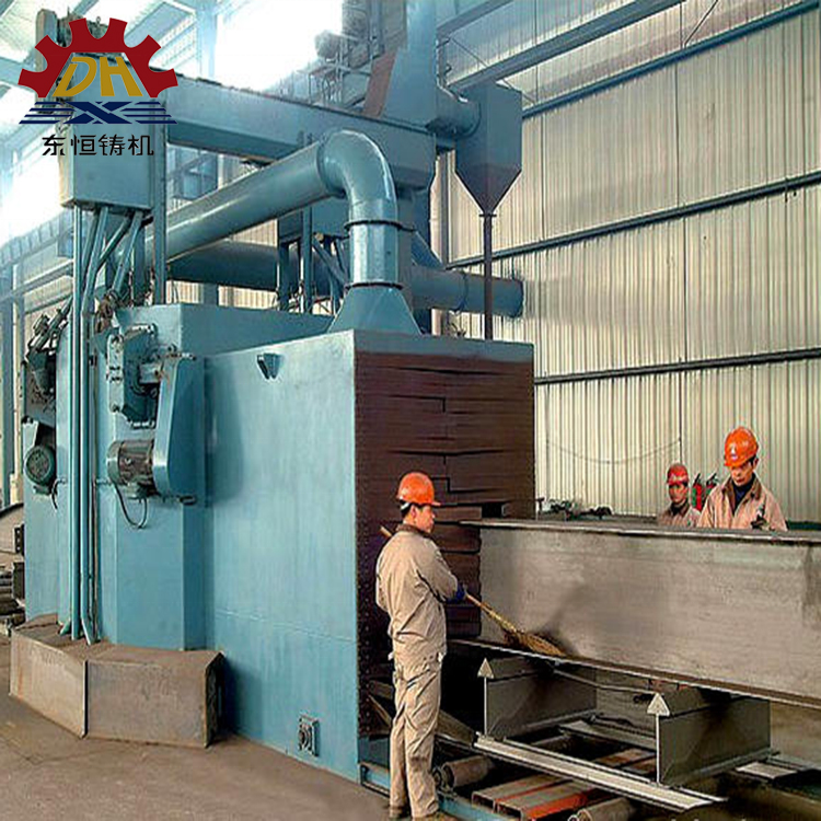 abrasive anti-rust buffing dust collect Foundry Equipment/q69 Steel Plate Shot Blaster/steel plate Sand blasting Machine