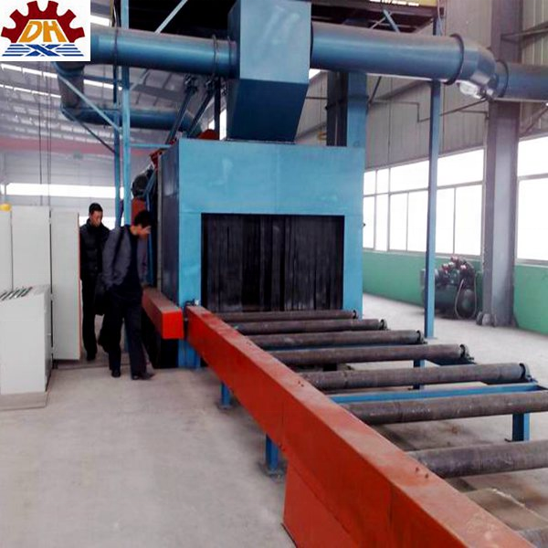 abrasive anti-rust buffing dust collect Foundry Equipment/q69 Steel Plate Shot Blaster/steel plate Sand blasting Machine