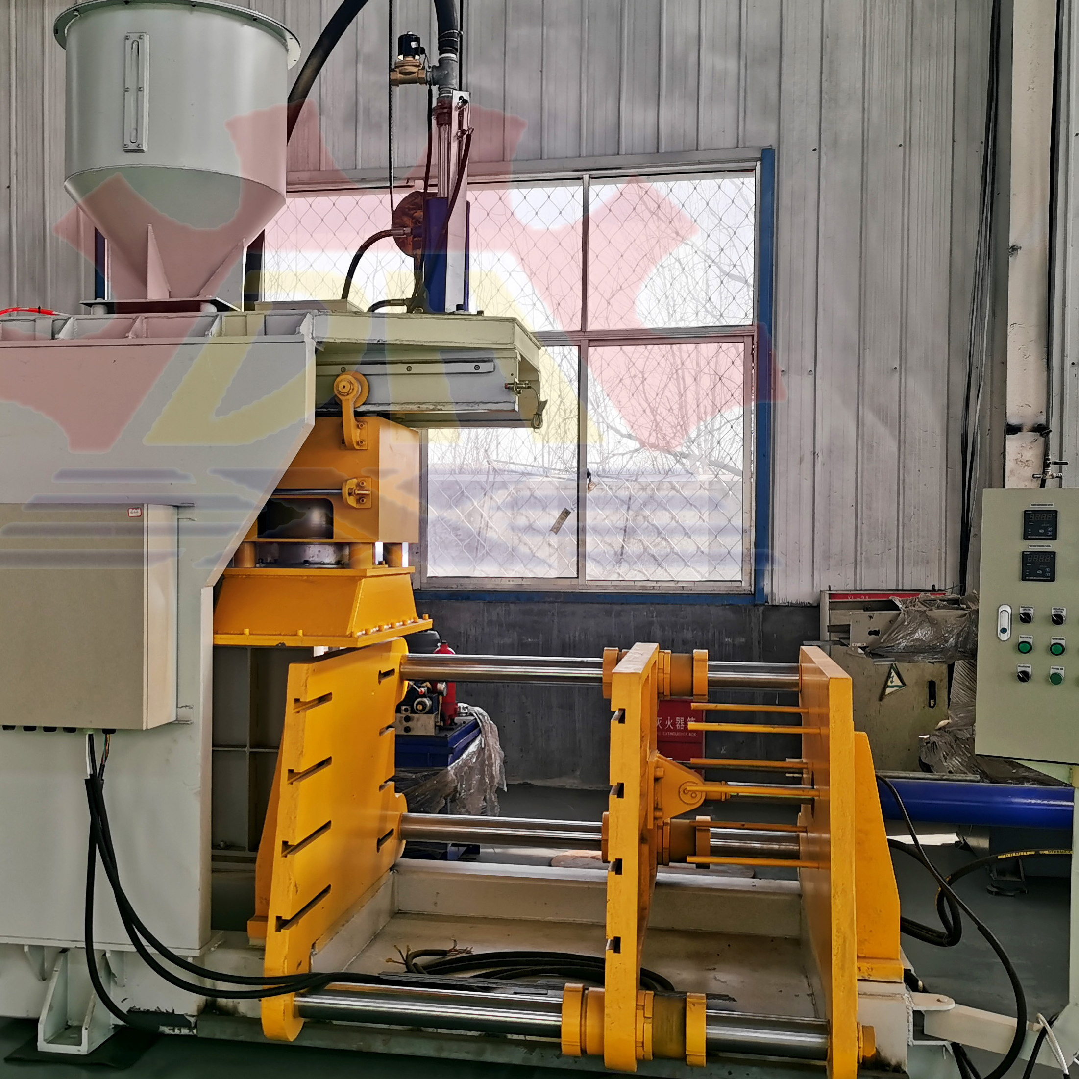 Automatical Cold Box Resin Coated Sand Shell Core Shooter Machine For Foundry Sand Casting