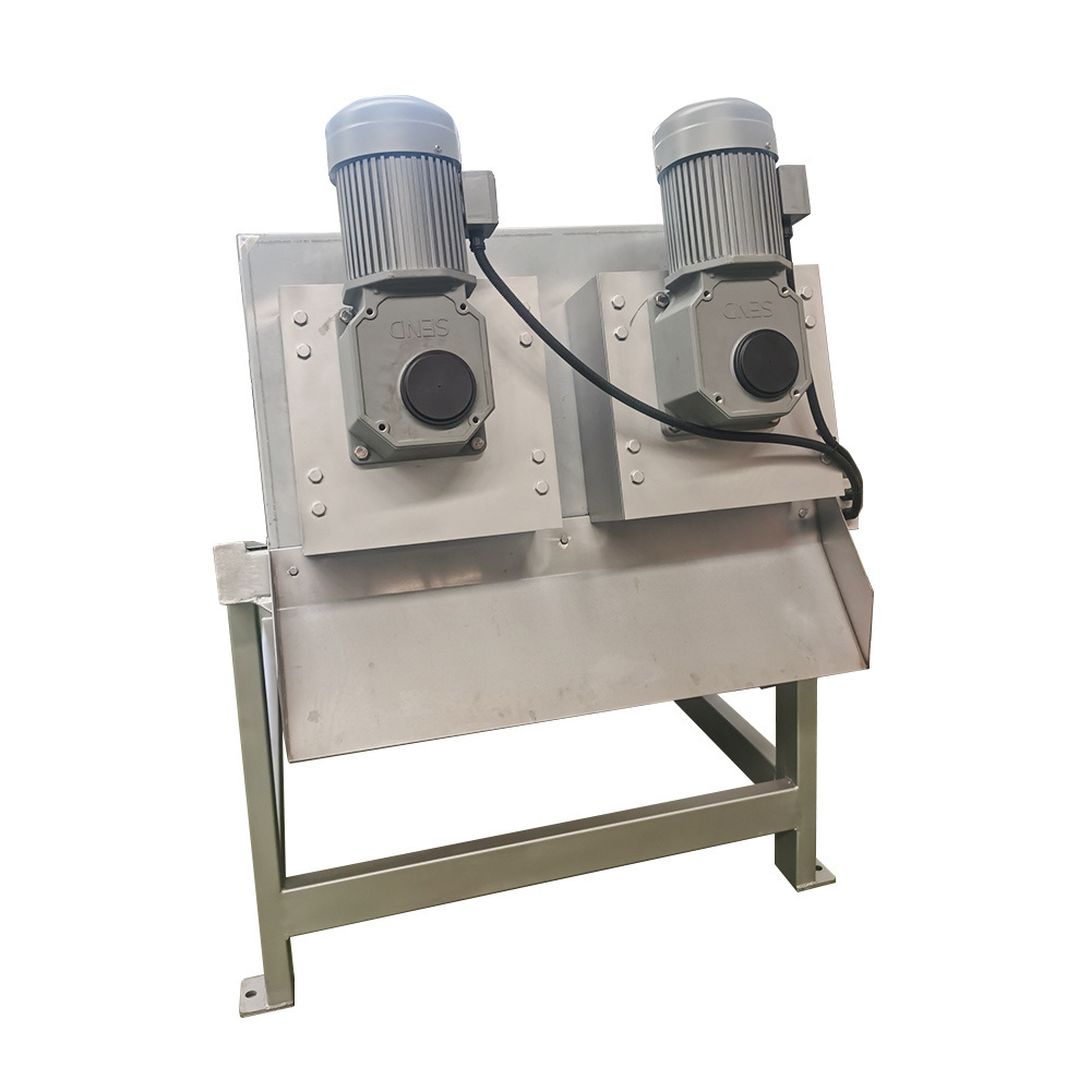 municipal waste water treatment engineerings  Multi-plate screw press dewatering machine screw press