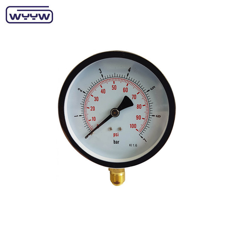 Wholesale  bourdon tube 10bar 16bar 150mm standard pressure gauges calibration