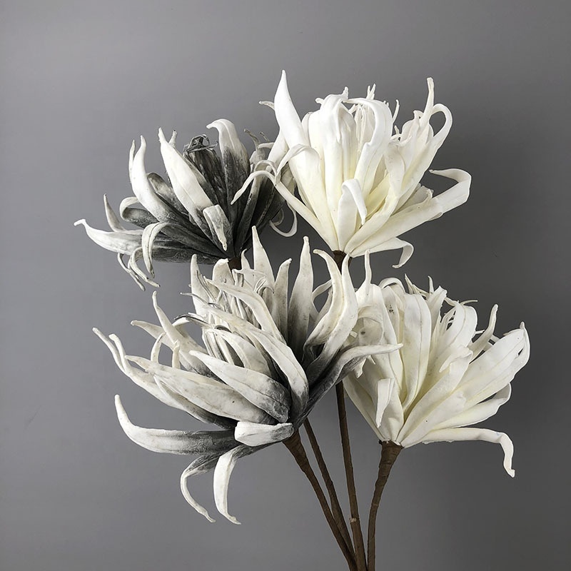 H-123 EVA foam soft flower Northern Europe dry flower art artificial flower for hotel room home decoration