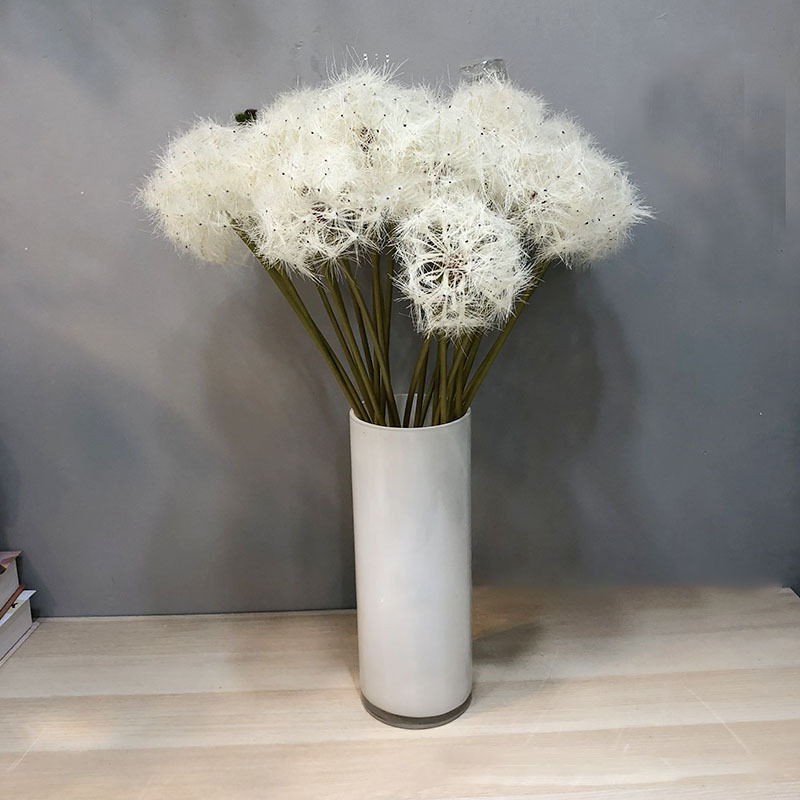 H-124 Nordic simple dandelion home birthday party decorative handmade artificial flowers for interior decor wedding decoration