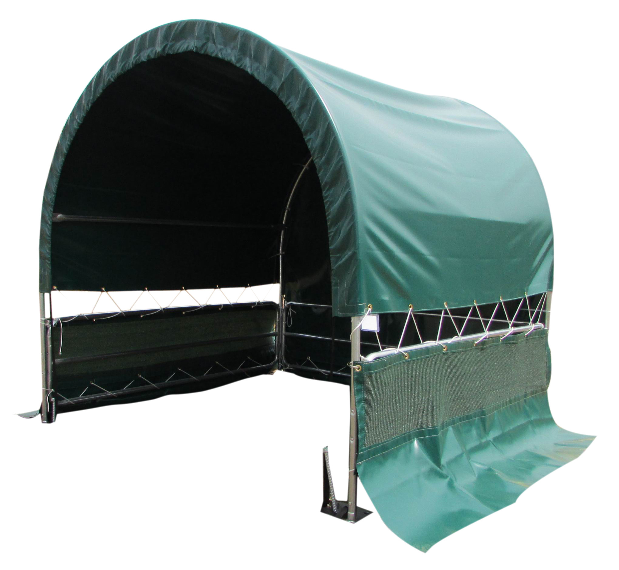 High quality prefab steel frame PVC fabric structure livestock animal cattle cow horse sheep shelter shed tent for sale