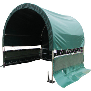 High quality prefab steel frame PVC fabric structure livestock animal cattle cow horse sheep shelter shed tent for sale