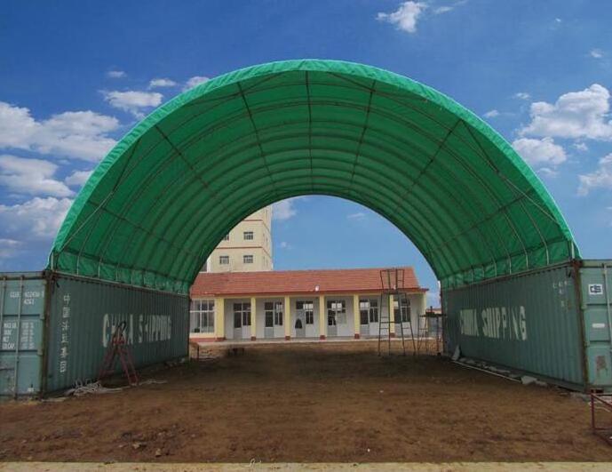 container storage shelter portable fabric building container dome shelter for sale