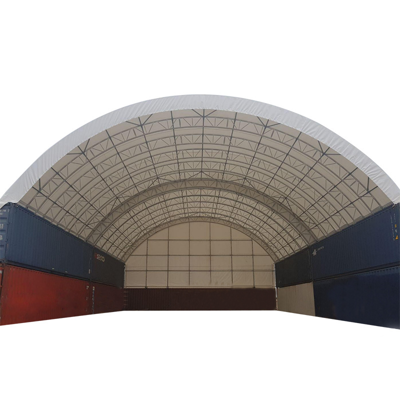 W66'xL40' High quality PVC waterproof dome industrial shipping strong container shelter storage tent for equipment