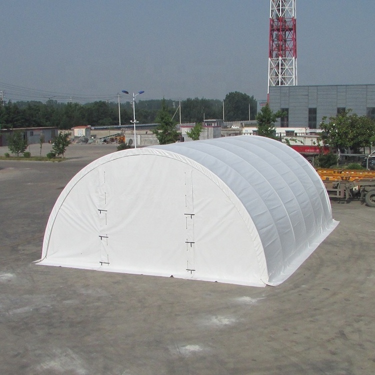 30'Wx40'L used plastic outdoor dome storage shelter shed warehouse tent for sale