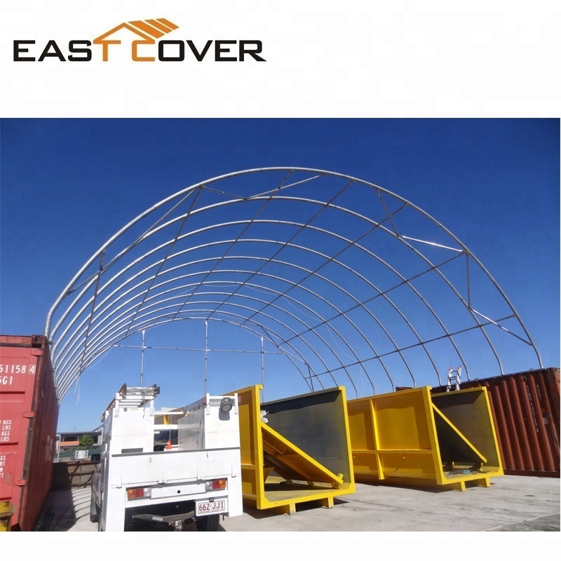 Large high quality PVC dome industrial shipping container shelter shed for equipment storage canopy tent