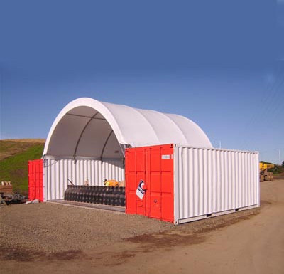 SS-2020C PVC waterproof dome industrial container shelter