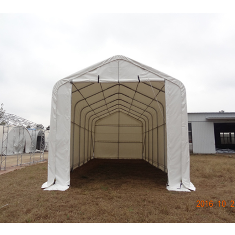 16'x43' motorcycle rain snow shelter canopies garage slope automatic car garage gazebo