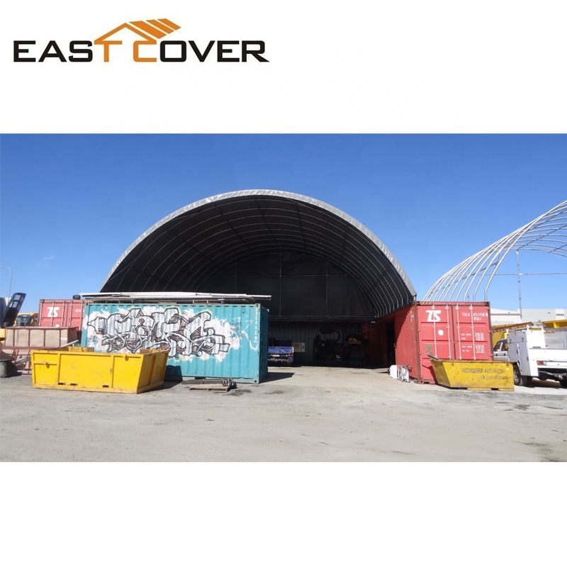 Large high quality PVC dome industrial shipping container shelter shed for equipment storage canopy tent