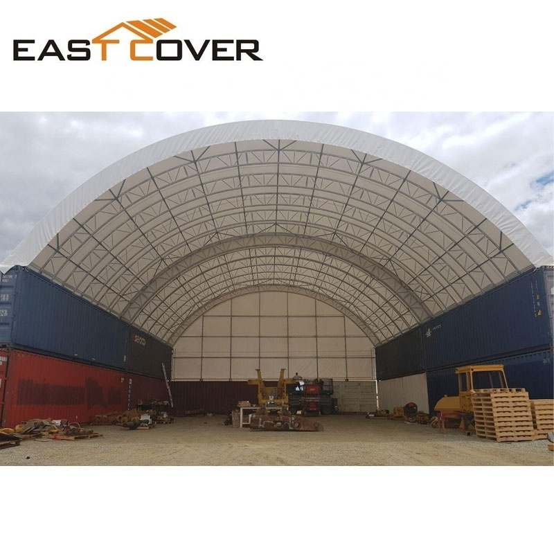 Large high quality PVC dome industrial shipping container shelter shed for equipment storage canopy tent