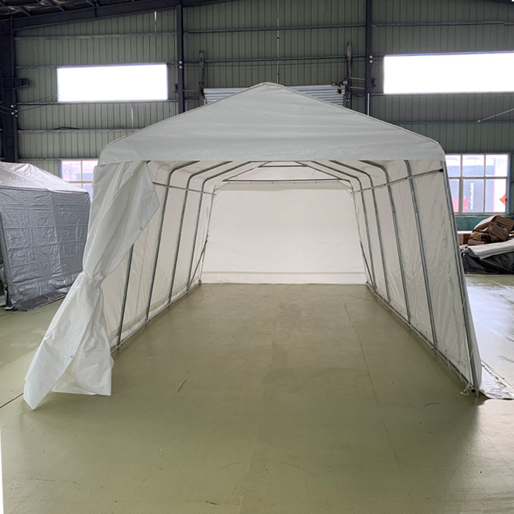 SS-122009P W12'xL20'xH9' Peak roof car garage tents car shed portable car parking shed