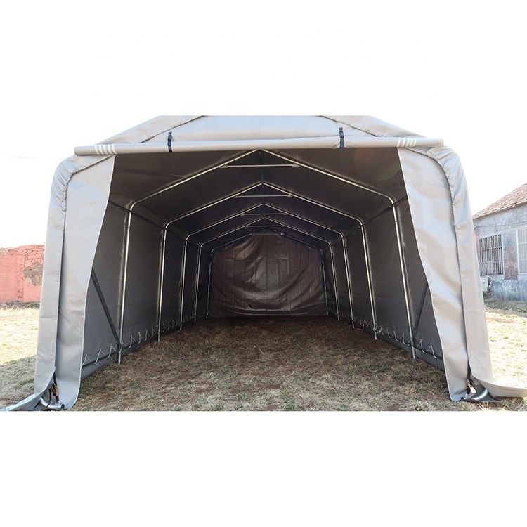 12'Wx26'L waterproof fabric tarpaulin portable car parking snow shelter canopy garage tent