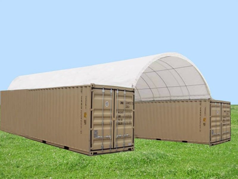 SS-3320C PVC fabric waterproof dome industrial canopy storage container shelter