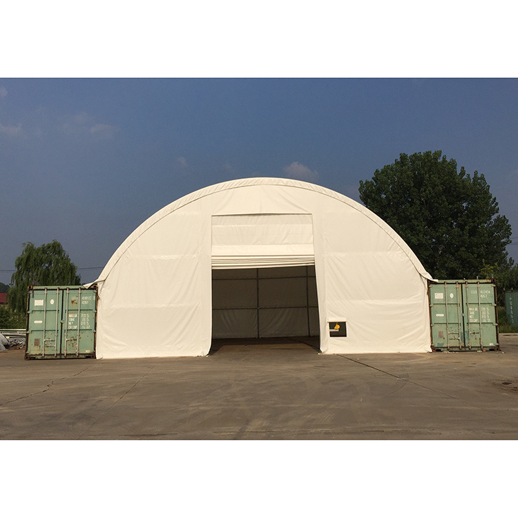 3340 PVC fabric waterproof dome industrial storage shipping container dome shelter