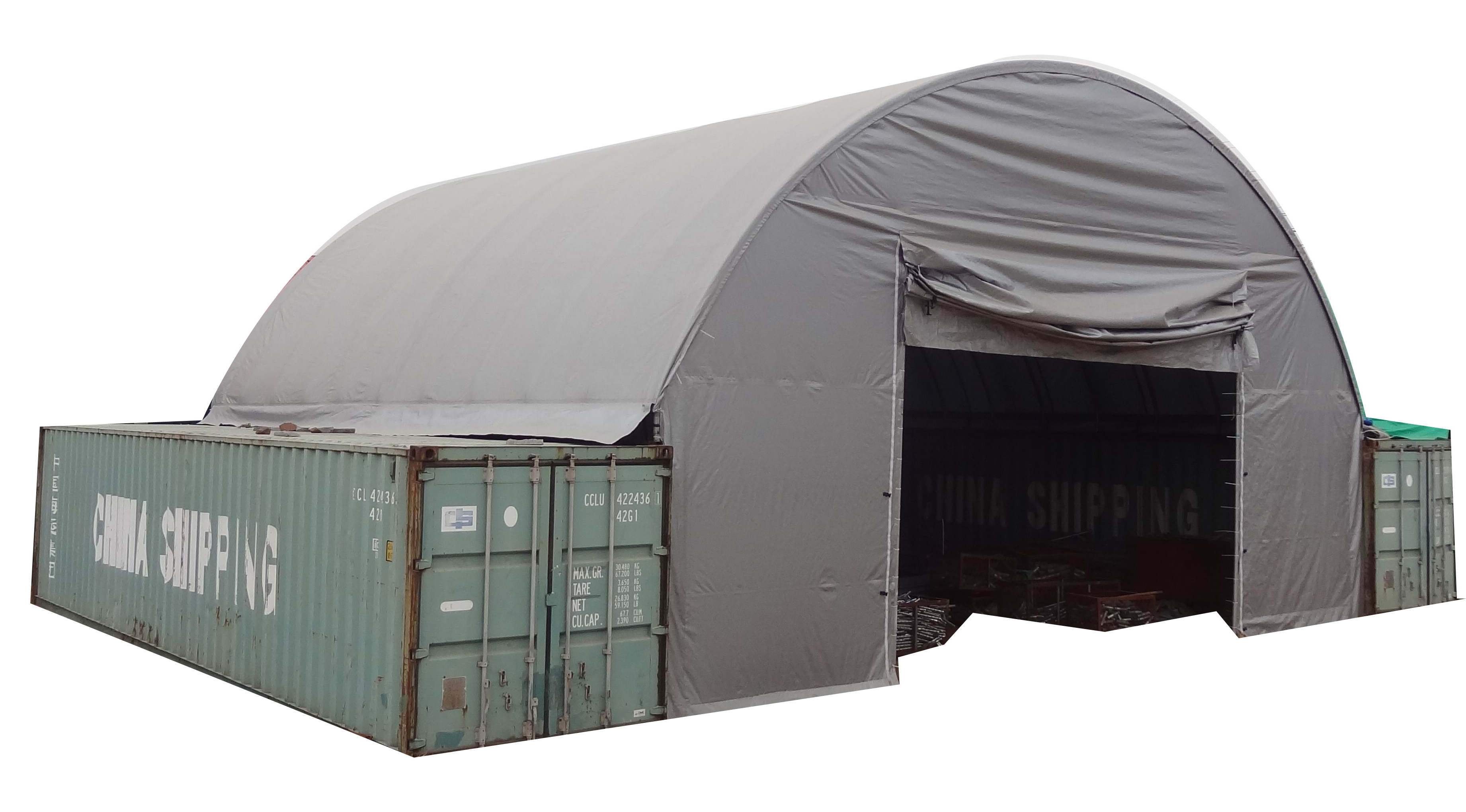 3340 PVC fabric waterproof dome industrial storage shipping container dome shelter