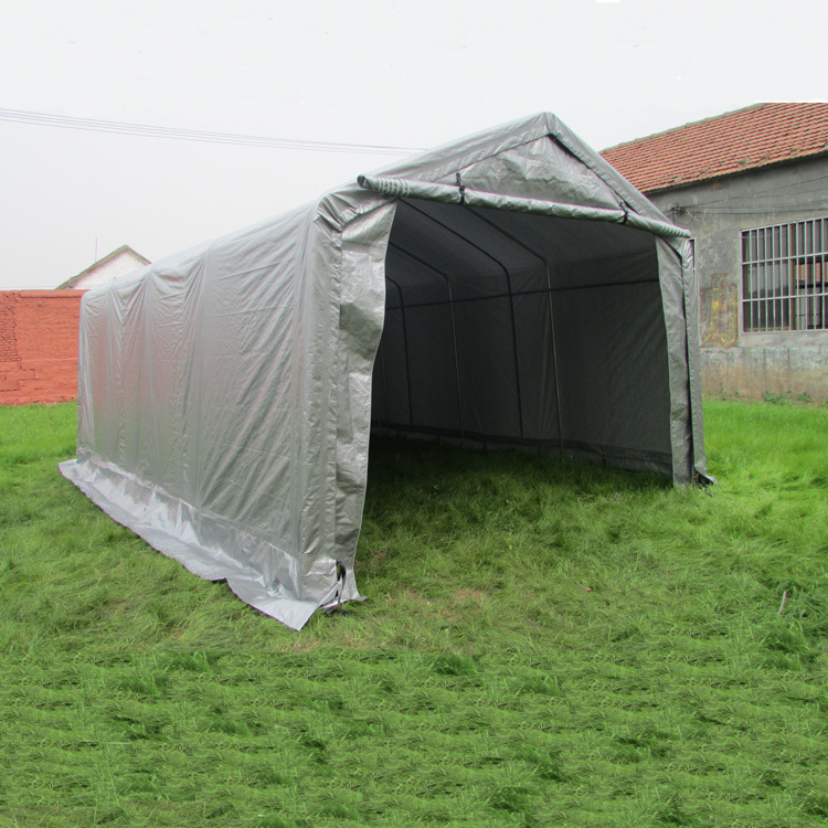 Factory custom high quality portable outdoor storage pvc tarpaulin heavy duty parking cheap mobile canopies carport