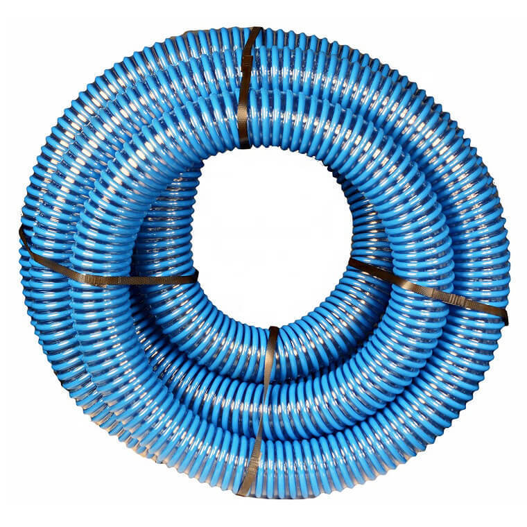 4 Inch PVC Flexible Spring Suction Hose For Mining Vacuum Water Oil Pump Spa Duct Grit